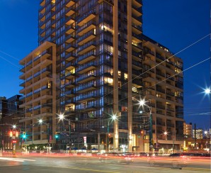 Corner of Spadina Ave and King Street West - South elevation