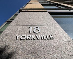 Corner of Yonge Street & Yorkville Ave - Southeast elevation